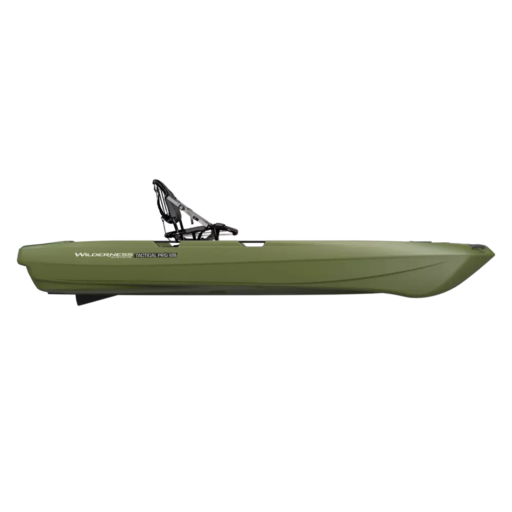 WILDERNESS SYSTEMS - Wilderness Systems Tactical Pro 128 Fishing Kayak - Green - 9751325216 - SIDE