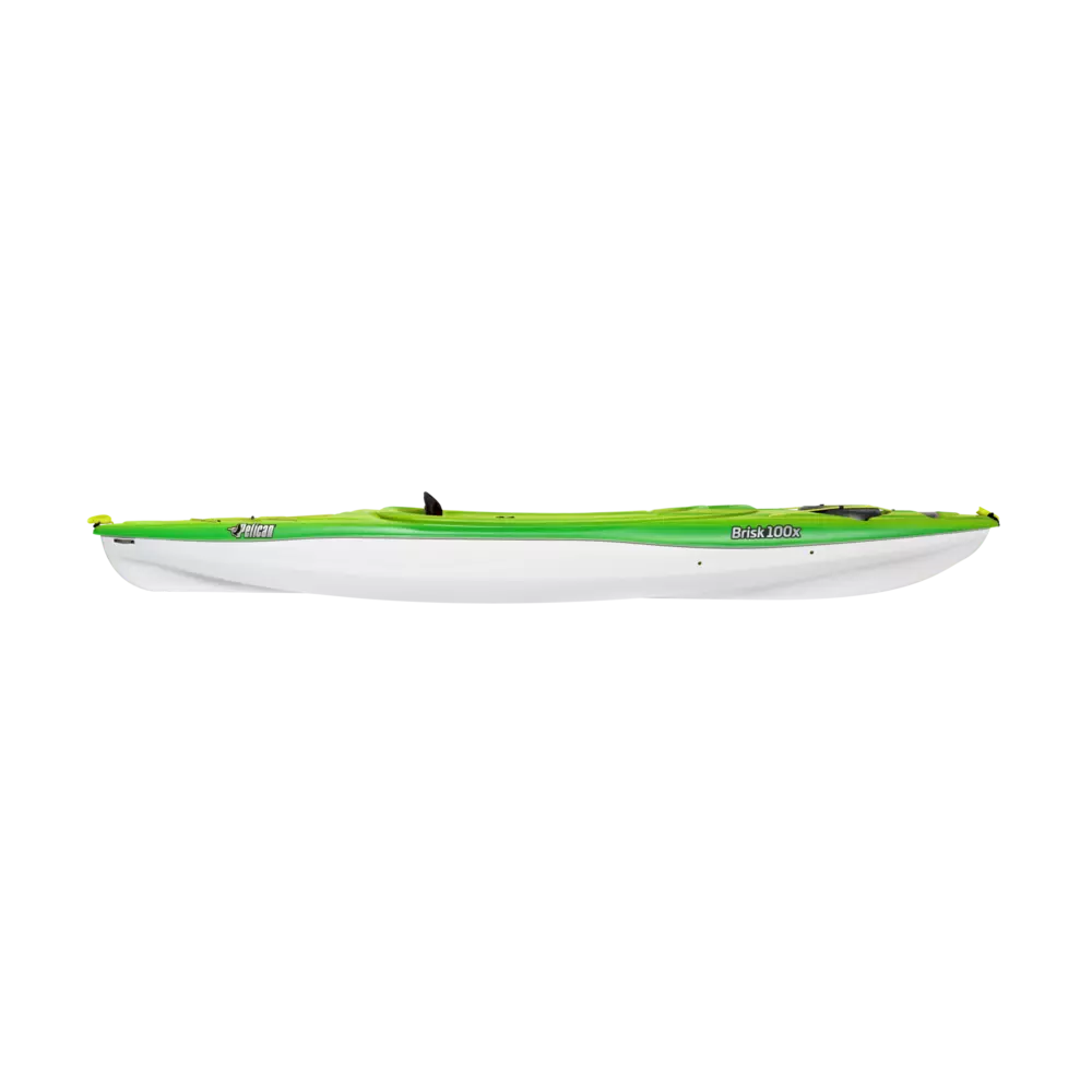PELICAN - Brisk 100X Recreational Kayak with Paddle - White - KFF10P503 - SIDE