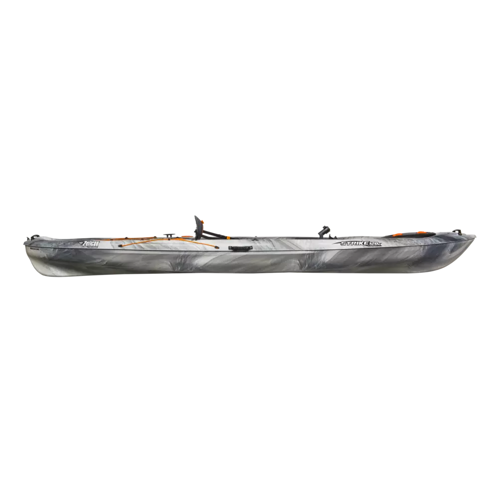 PELICAN - Strike 120X Angler Fishing Kayak - Grey - KWP12P208 - SIDE