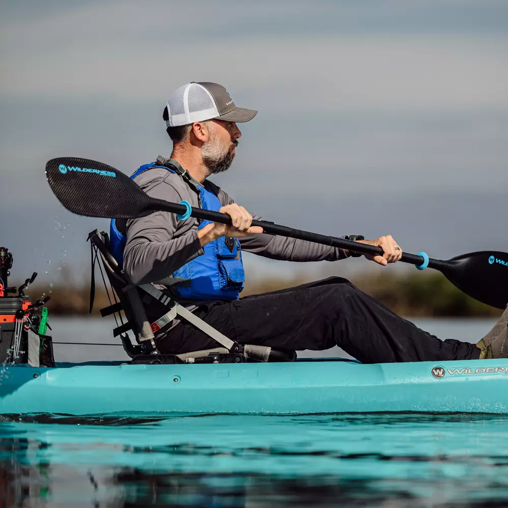 WILDERNESS SYSTEMS - Pagaie de kayak Apex Carbon de 220 cm à 240 cm - Blue - 8070203 - LIFE STYLE 3