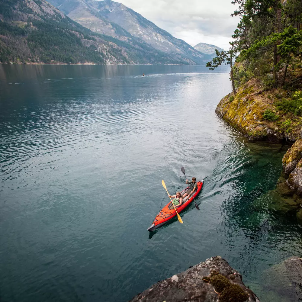 ADVANCED ELEMENTS - AdvancedFrame™ Convertible Elite Kayak with Pump - Red - AE1007-E-P - LIFE STYLE 3