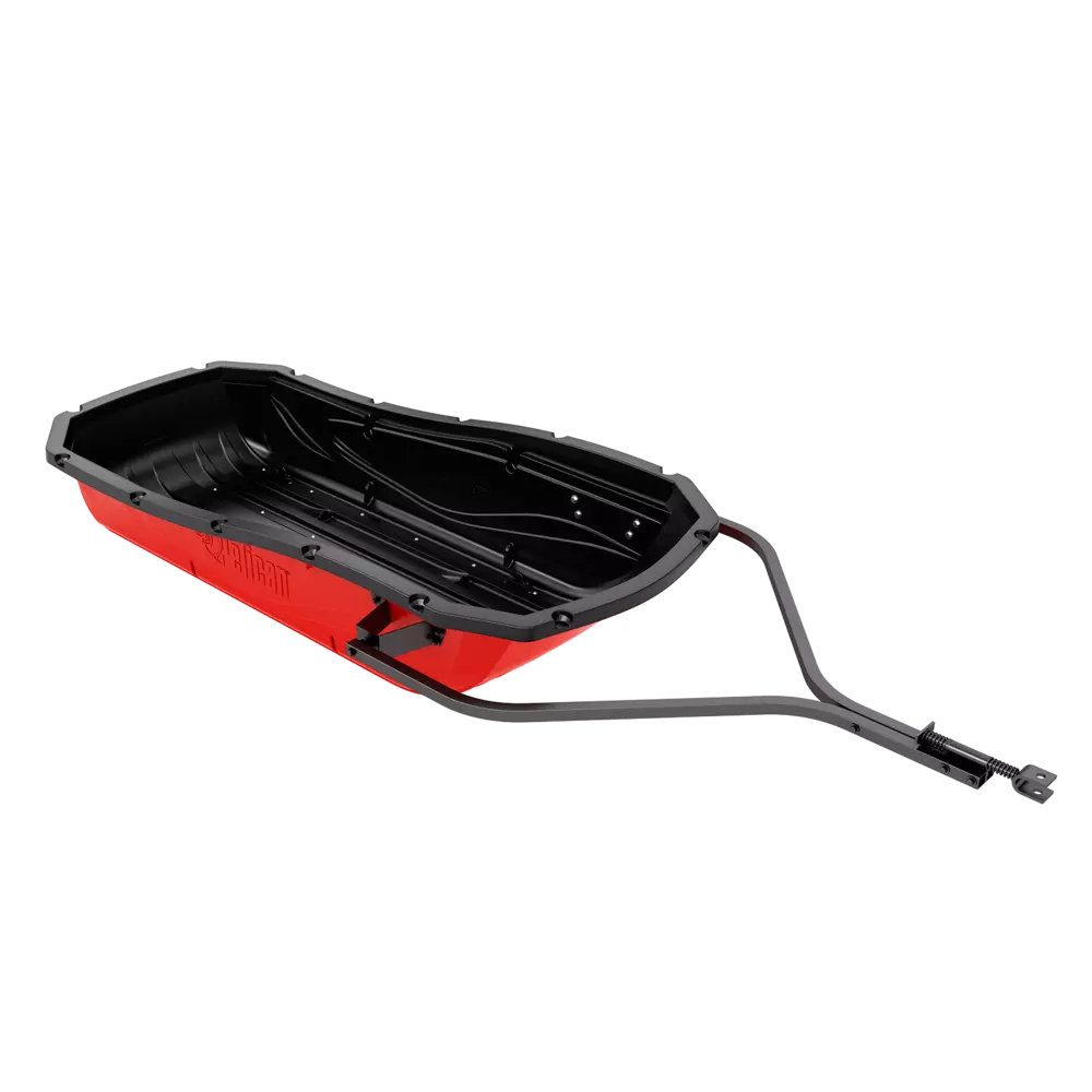 PELICAN - Trek Sport 68 Utility Sled with Ram-X Runners, Tow Hitch, Travel Cover & D-Ring Anchors and Straps - Red - LHT68PA08 - ISO