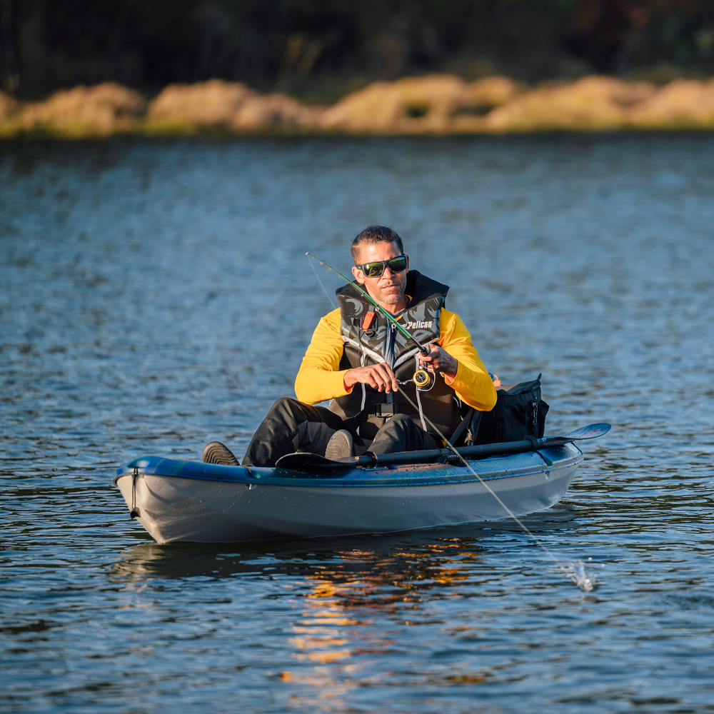 PELICAN - Sentinel 100XP Angler Fishing Kayak - Blue - MGL10P205-00 - LIFE STYLE 2