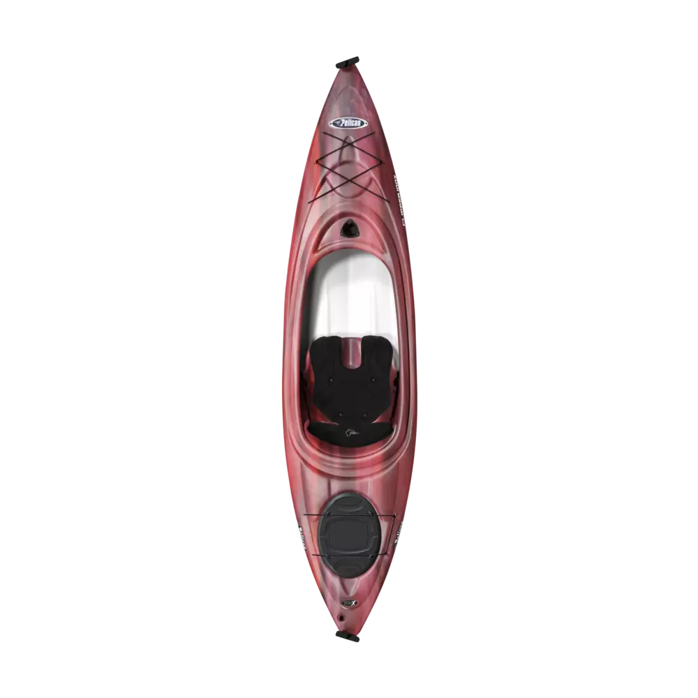 PELICAN - Clipper 100X Recreational Kayak - Red - KXF10P104 - TOP