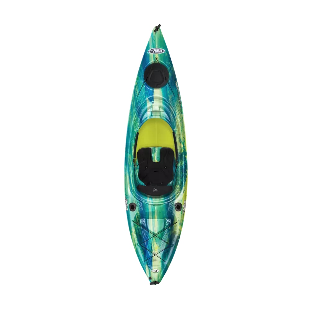 PELICAN - Mustang 100X Recreational Kayak - Grey - KYF10P102 - TOP