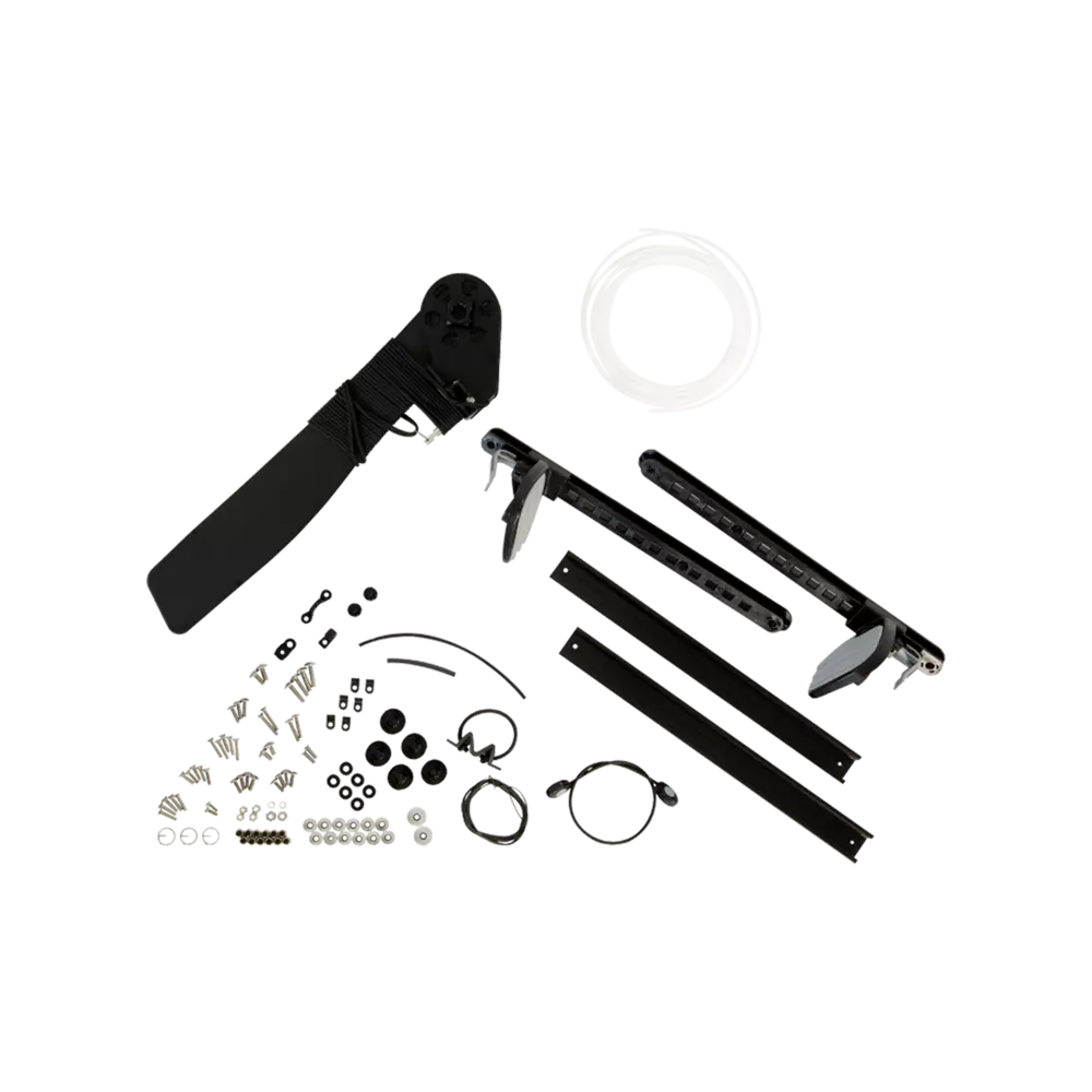 PERCEPTION - Rudder Kit - Solo Kayaks (Long Pin) - Black - 8080048 - ISO 
