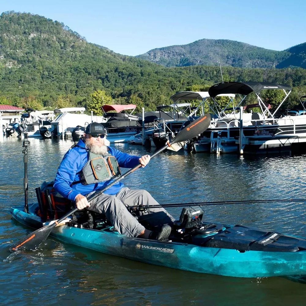 WILDERNESS SYSTEMS - A.T.A.K. 120 Fishing Kayak - Discontinued color/model - Blue - 9750917110 - LIFE STYLE 2