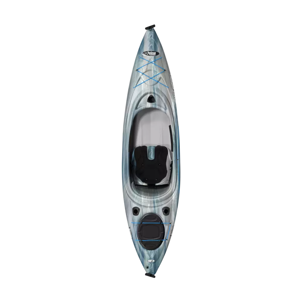 PELICAN - Intrepid 100XP Fishing Kayak - Grey - KXP10P103 - TOP