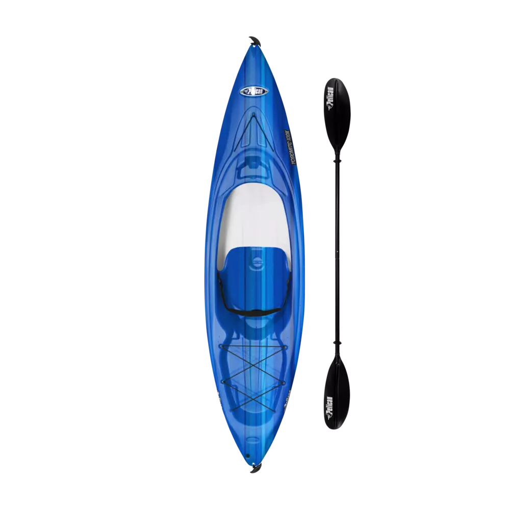 PELICAN - YOSEMITE 100X Recreational Kayak with Paddle - Blue - KSF10P105 - TOP