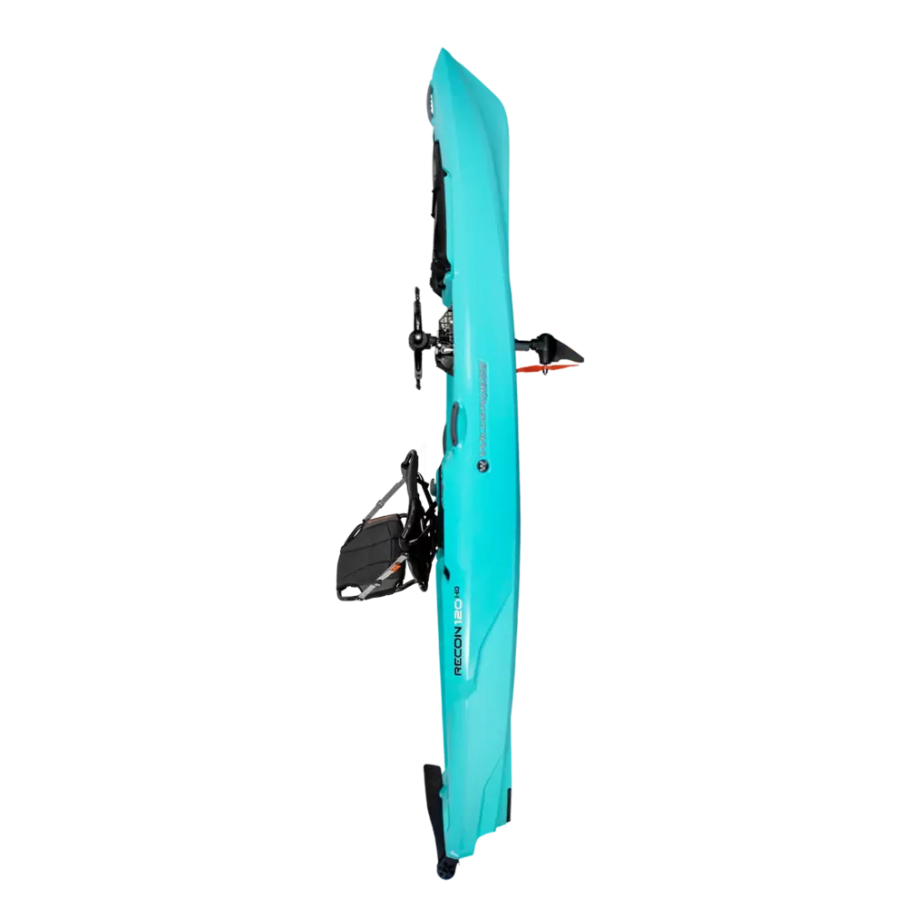 WILDERNESS SYSTEMS - RECON 120 HD Fishing Kayak with AirPro ACES seat - Aqua - 9751094192 - SIDE