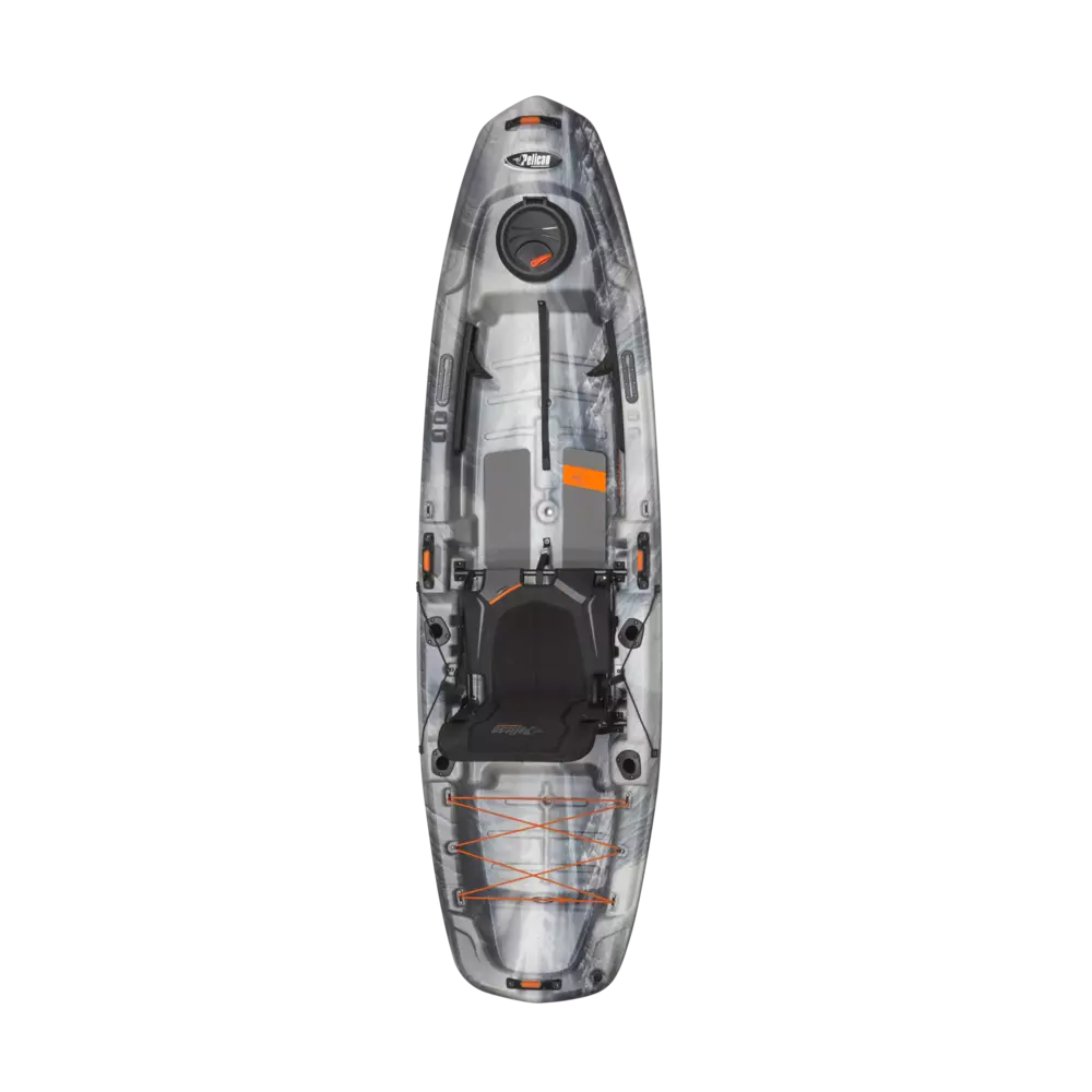 PELICAN - Catch 100 Fishing Kayak - Grey - KRP10P108 - TOP