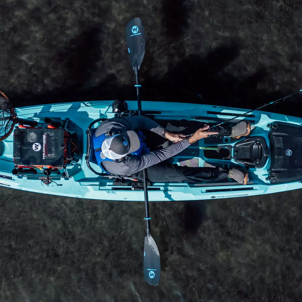 WILDERNESS SYSTEMS - Pagaie de kayak Apex Carbon de 220 cm à 240 cm - Blue - 8070203 - LIFE STYLE 2