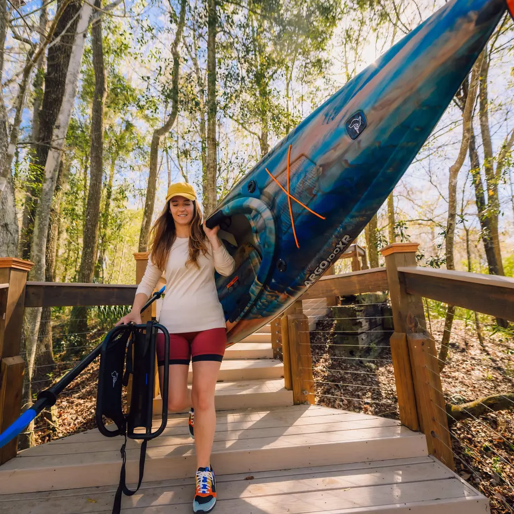 PELICAN - Argo 100XR Recreational Kayak - Grey - MDP10P100-00 - LIFE STYLE 3