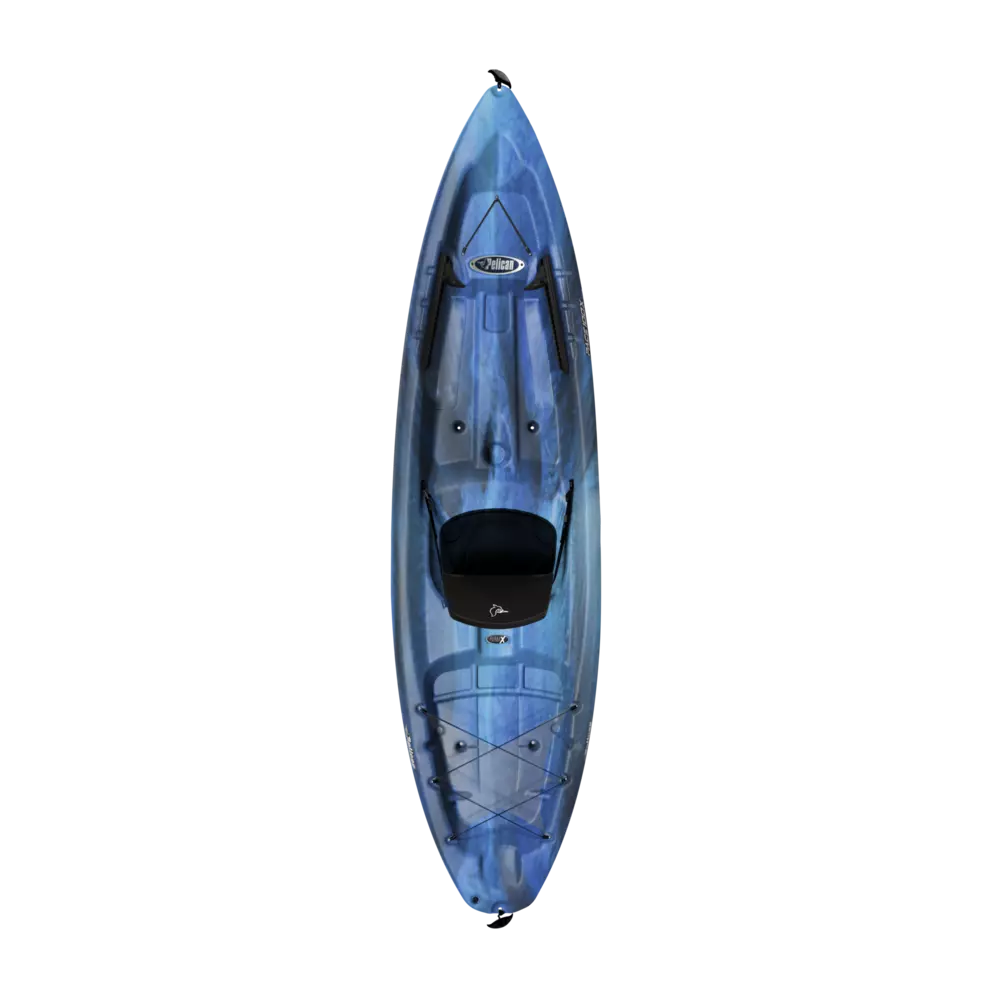 PELICAN - Pace 100X Sit-on Recreational Kayak - Grey - KVF10P204 - TOP