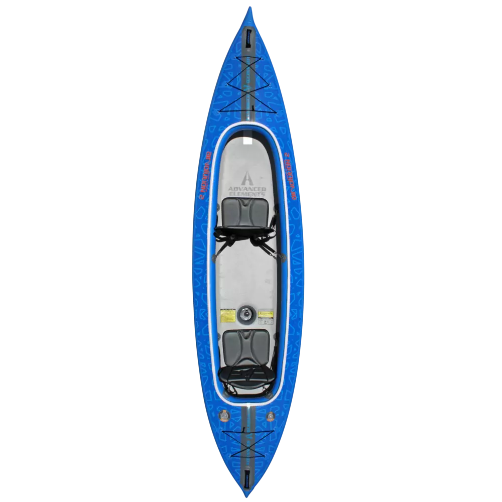 ADVANCED ELEMENTS - AirVolution2™ Recreational Kayak with Pump - Blue - AE3030 - TOP