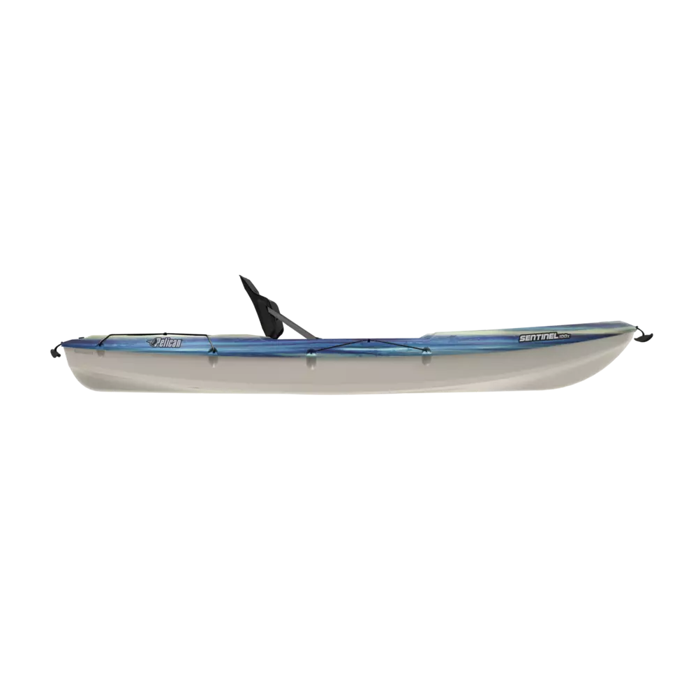 PELICAN - Sentinel 100X EXO Recreational Kayak - Blue - MEF10P103-00 - SIDE