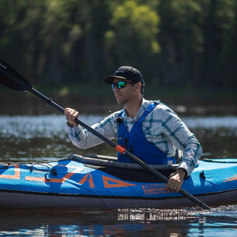 ADVANCED ELEMENTS - AdvancedFrame™ Expedition Elite Kayak with Pump - Blue - AE1009-XE-P - LIFE STYLE 1