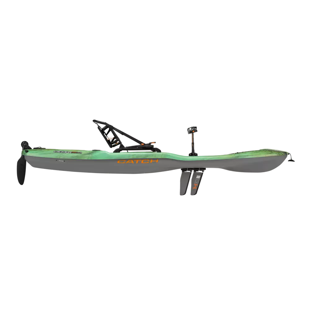 PELICAN - Catch Kicker 110 HDII Angler Pedal Kayak - Brown - MHP10P105-00 - SIDE