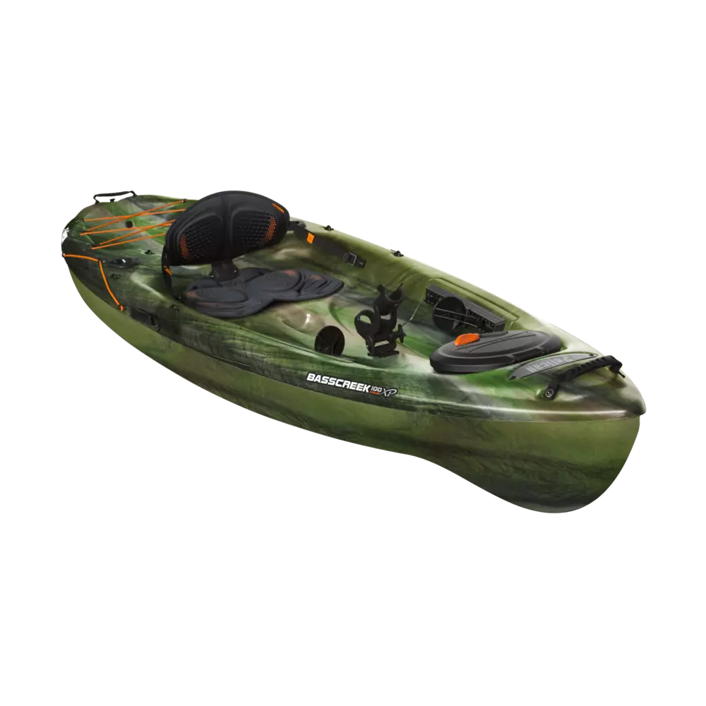 PELICAN - Basscreek 100XP Angler Fishing Kayak - Grey - KWP10P100-00 - ISO