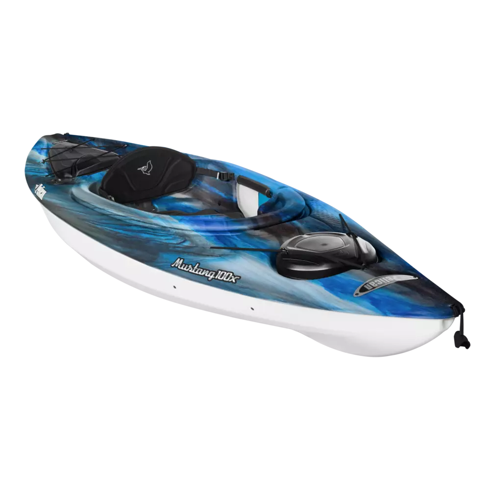 PELICAN - Mustang 100X EXO Recreational Kayak - Grey - KYF10P300 - ISO