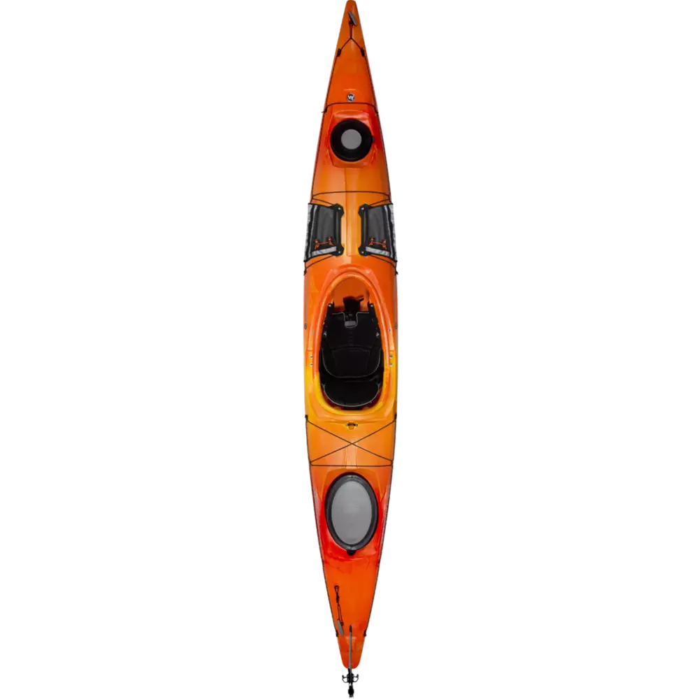 WILDERNESS SYSTEMS - Tsunami 140 Day Touring Kayak with Rudder - Orange - 9720418054 - TOP