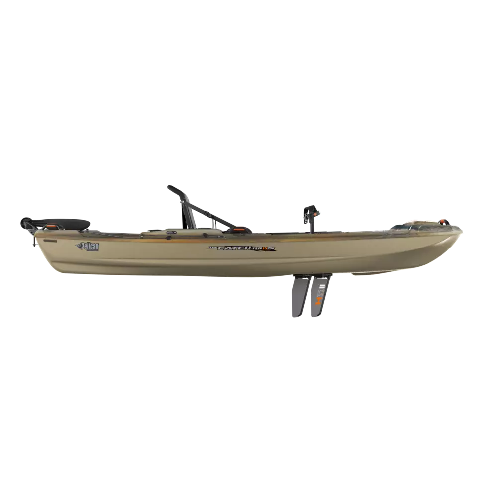 PELICAN - Catch 110HDII Fishing Kayak - Grey - KRP11P104-00 - SIDE