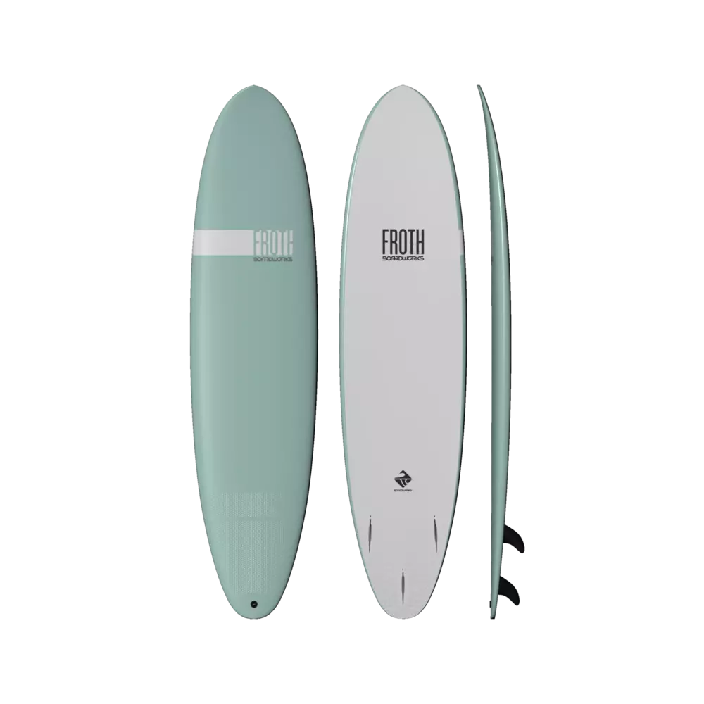 BOARDWORKS - Froth 8' Longboard - Green - 4430319509 - TOP
