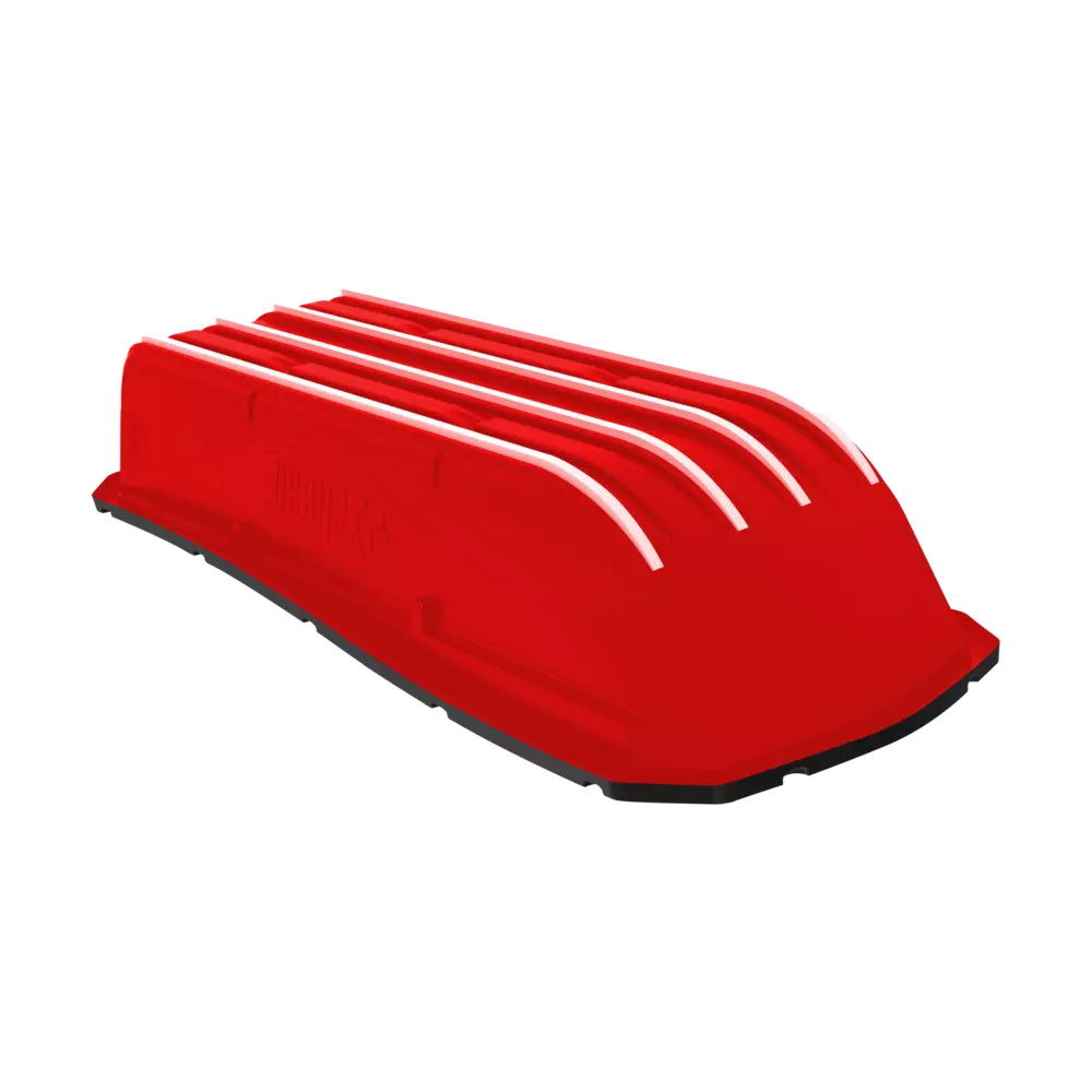 PELICAN - Trek Sport 68 Utility Sled with Ram-X Runners, Tow Hitch, Travel Cover & D-Ring Anchors and Straps - Red - LHT68PB12-00 - SIDE