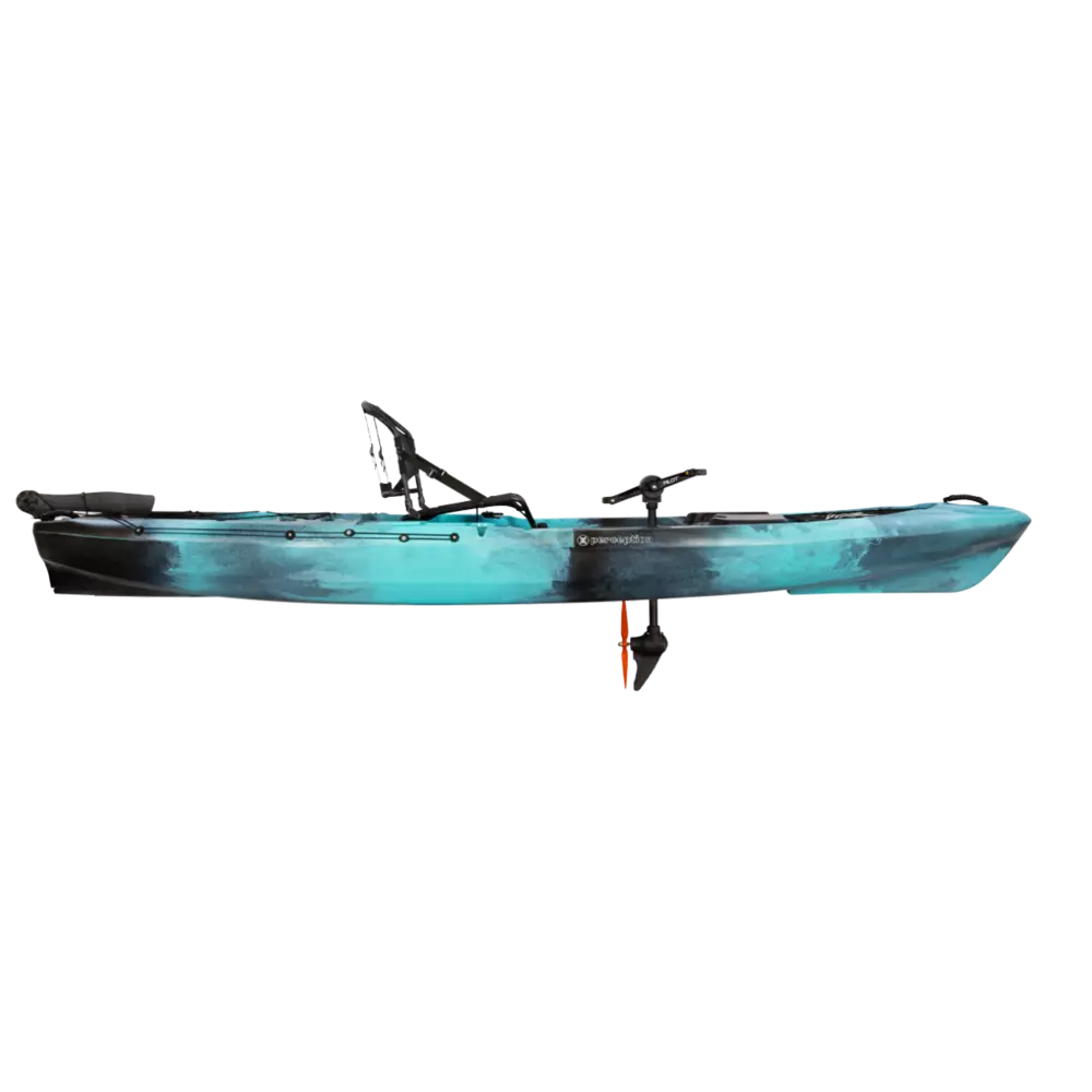 PERCEPTION - Pescador Pilot 12.0 Fishing Kayak - Aqua - 9351587178 - SIDE
