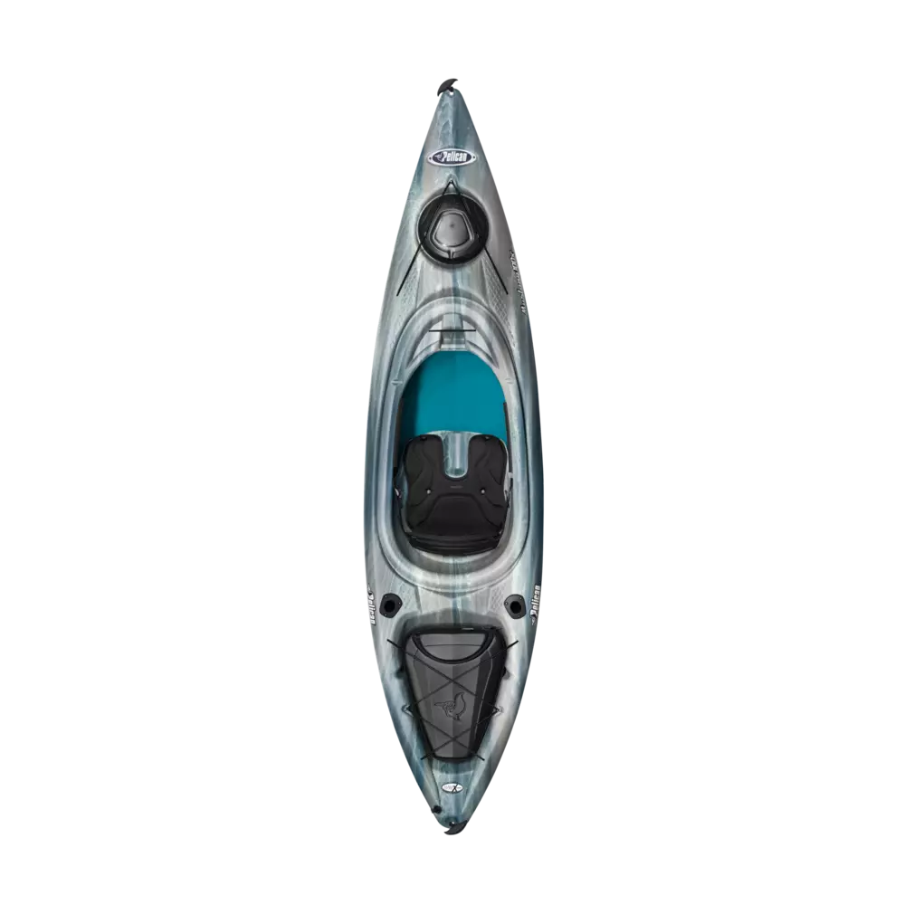 PELICAN - Mustang 100X EXO Recreational Kayak - Grey - KYF10P303 - TOP