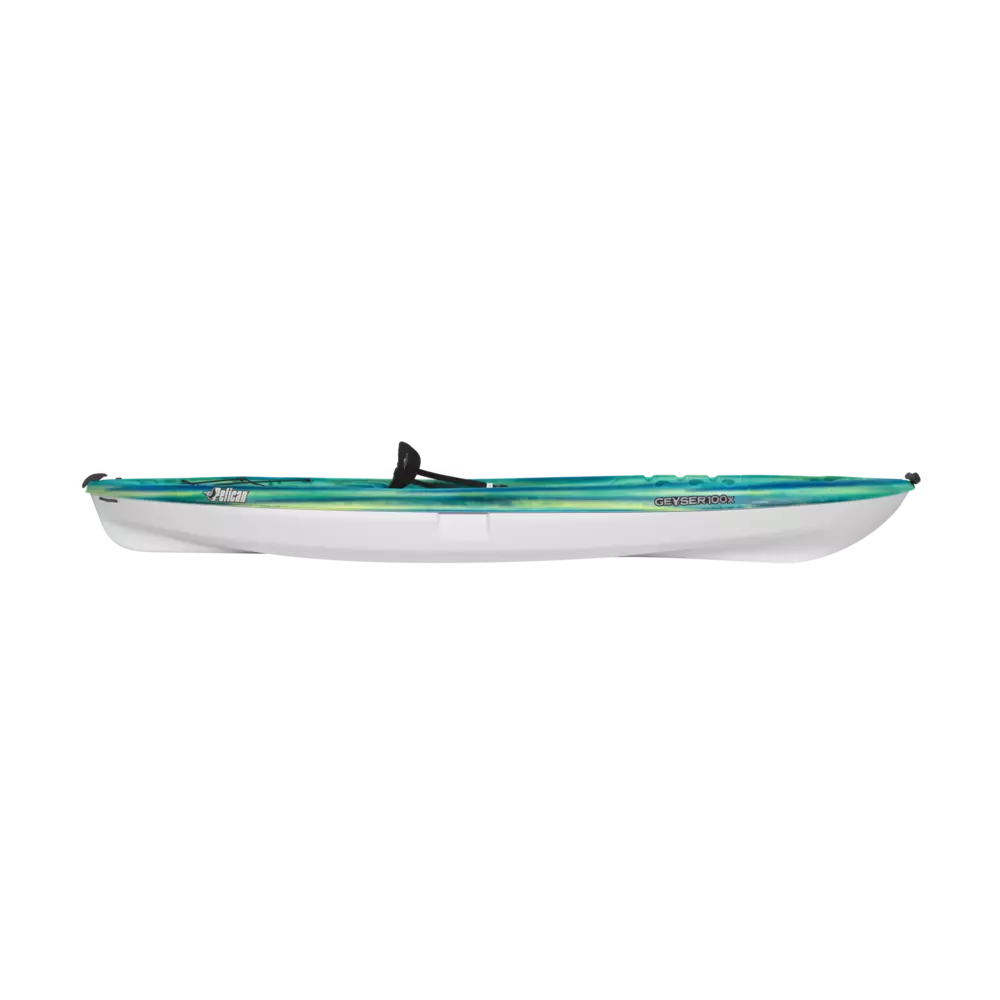 PELICAN - GEYSER 100X Recreational Kayak with Paddle - Grey - KVL10P505 - SIDE