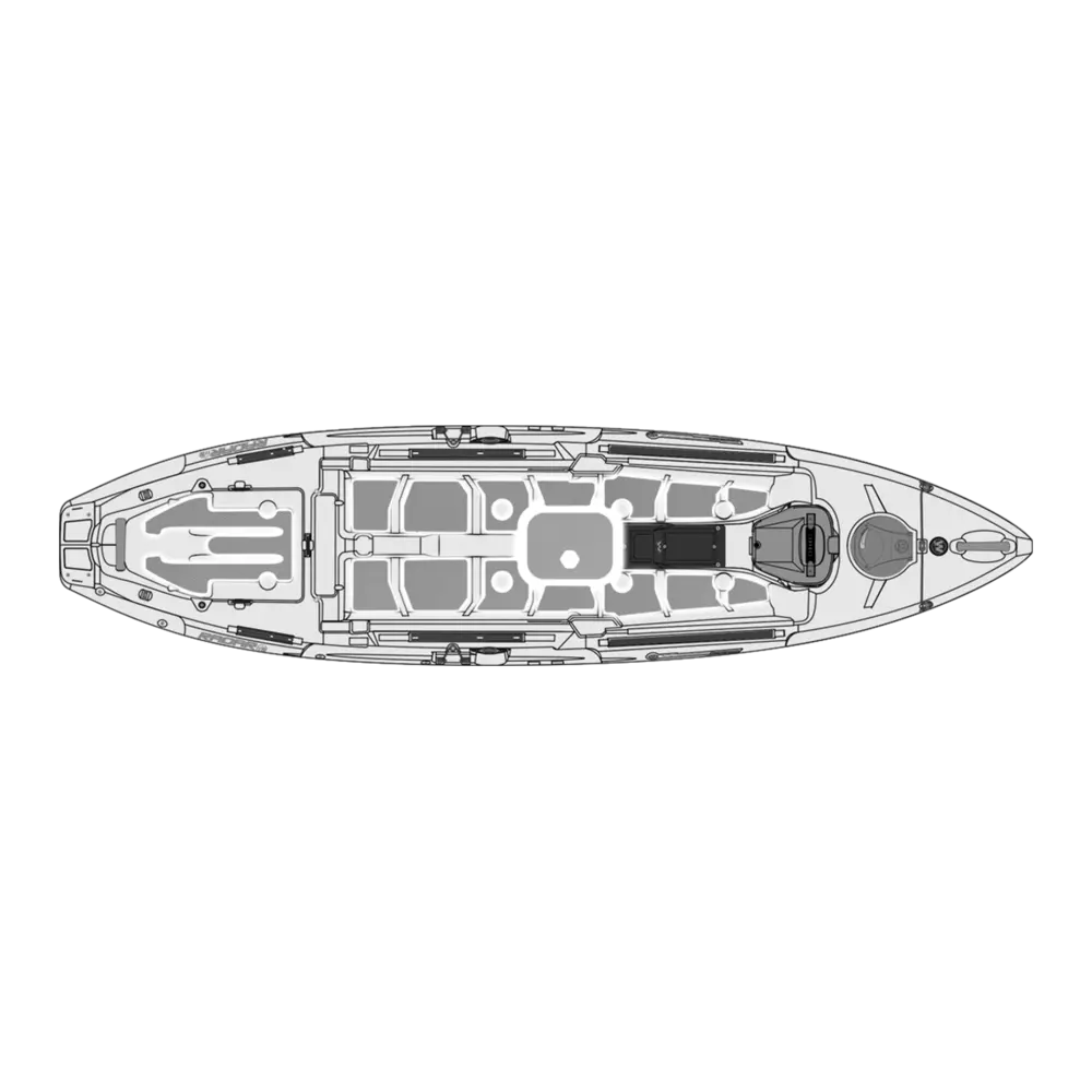 WILDERNESS SYSTEMS - Silent Traction Pad - Radar 115 - Gray -  - 8070089 - TOP 