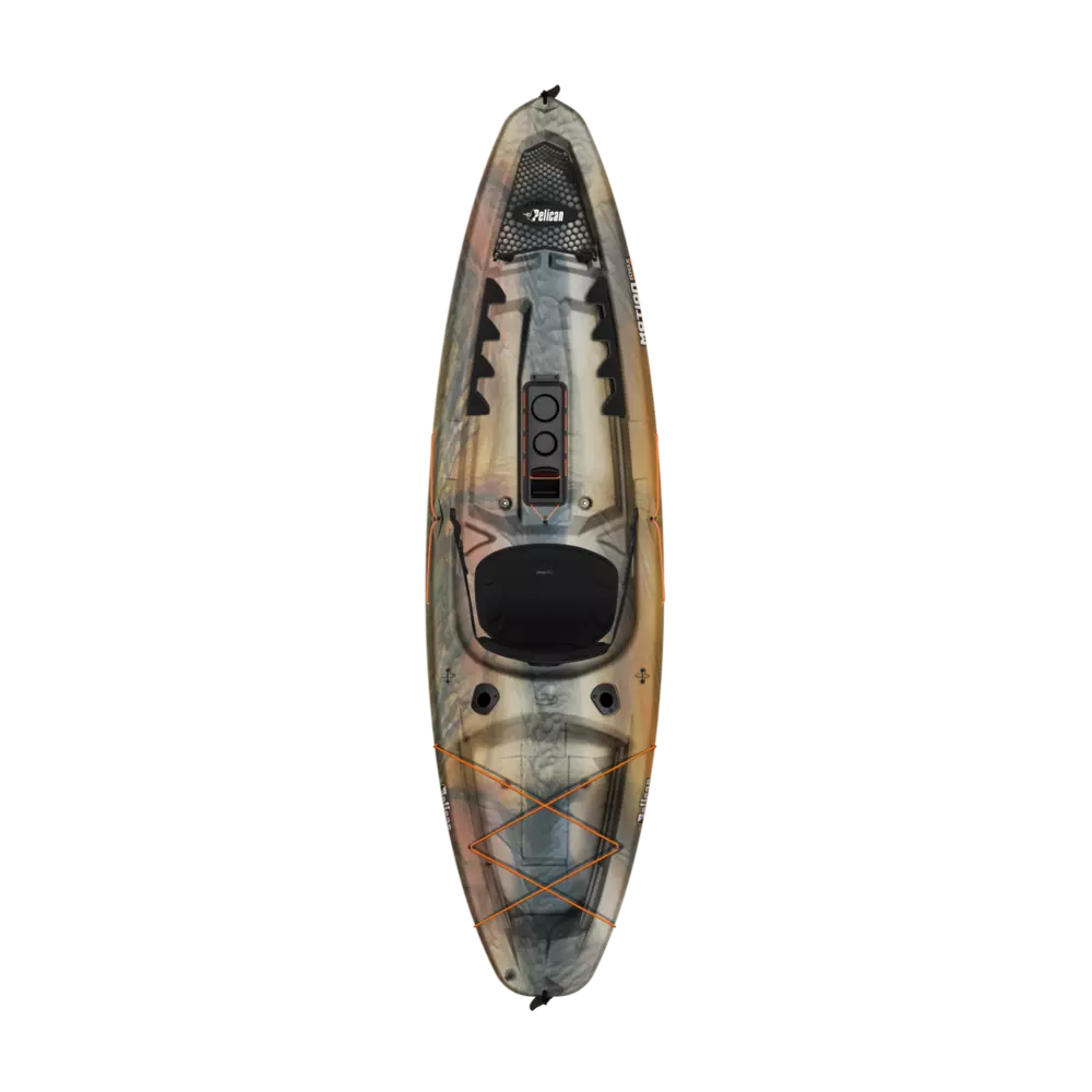 PELICAN - Motion 100X Angler Fishing Kayak - Grey - MBL10P305 - TOP