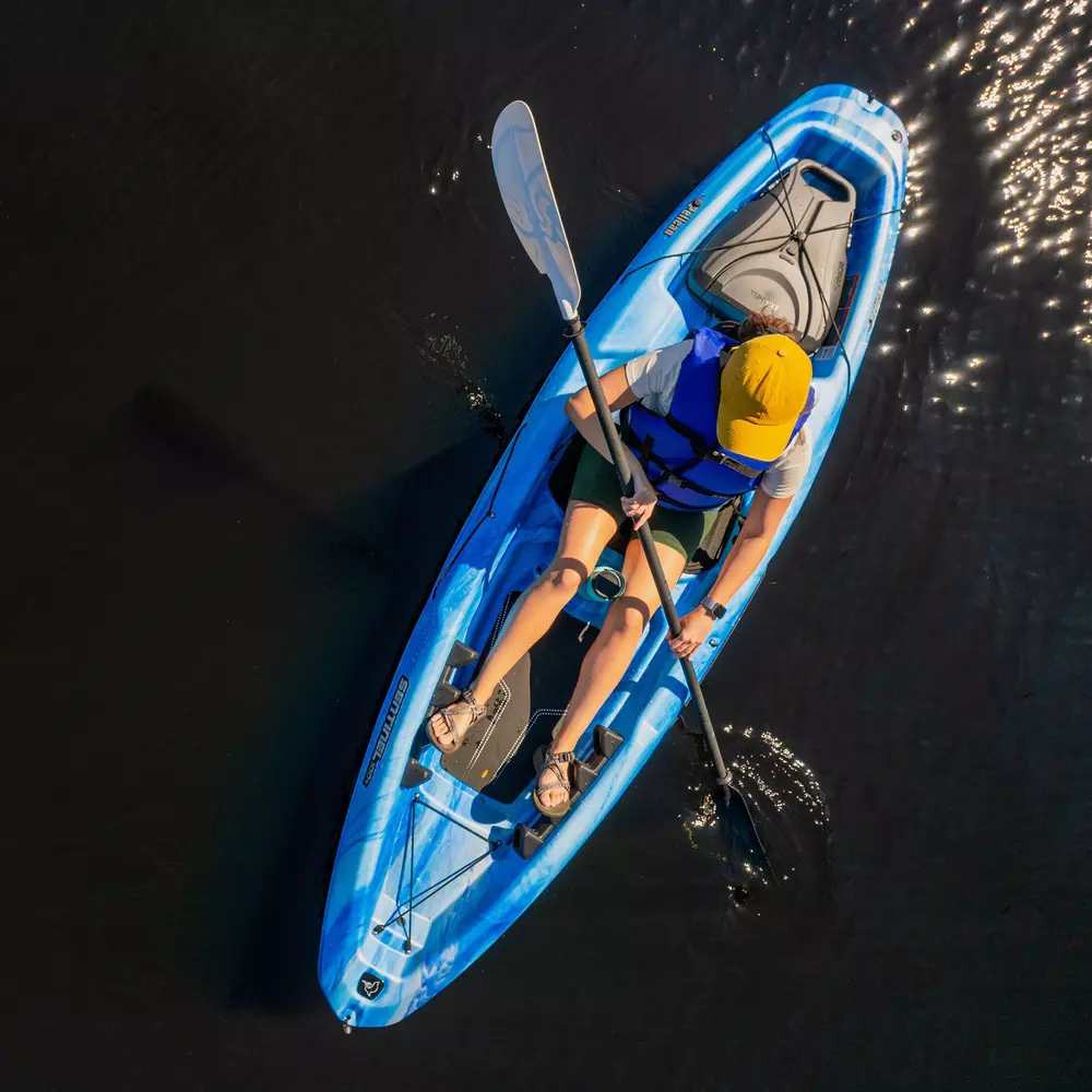 PELICAN - Sentinel 100X EXO Recreational Kayak - Blue - MEF10P103-00 - LIFE STYLE 2