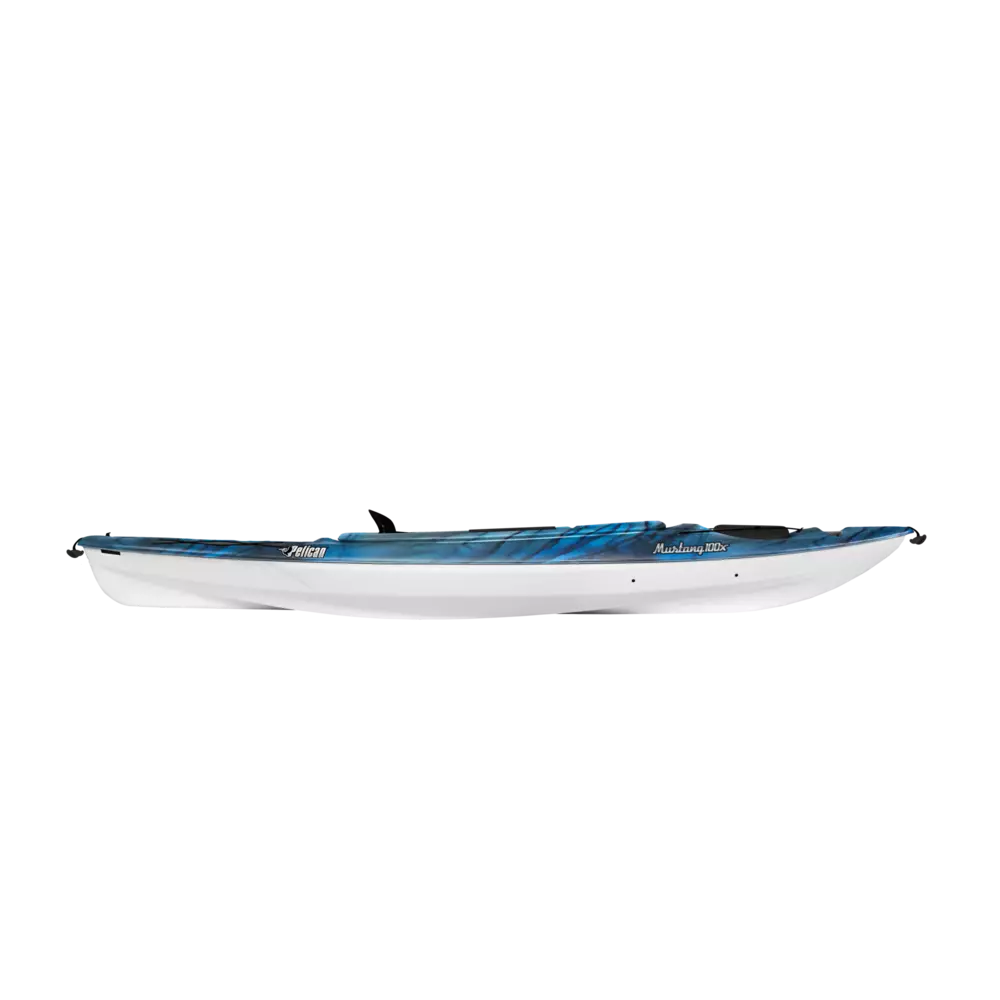 PELICAN - Mustang 100X EXO Recreational Kayak - Grey - KYF10P300 - SIDE