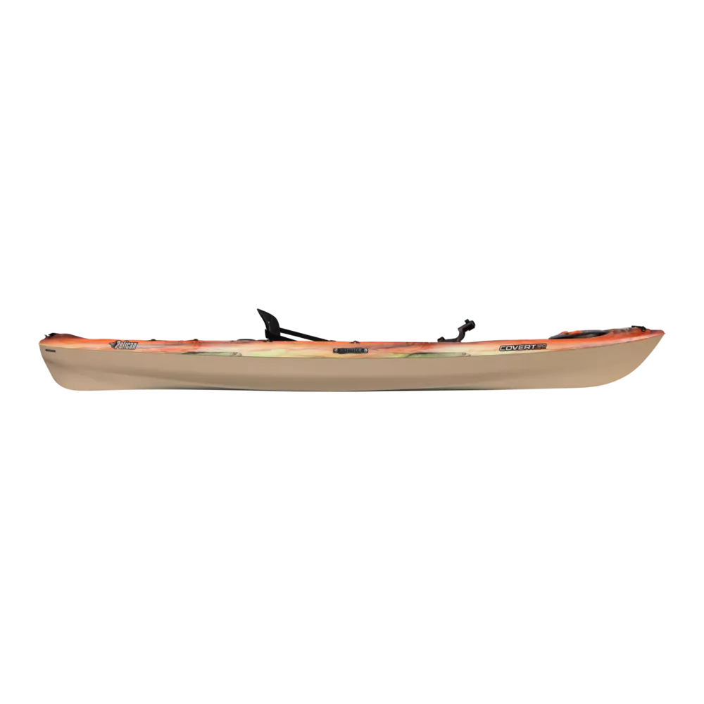 PELICAN - Covert 120 Angler Fishing Kayak - Grey - KWF12P104-00 - SIDE