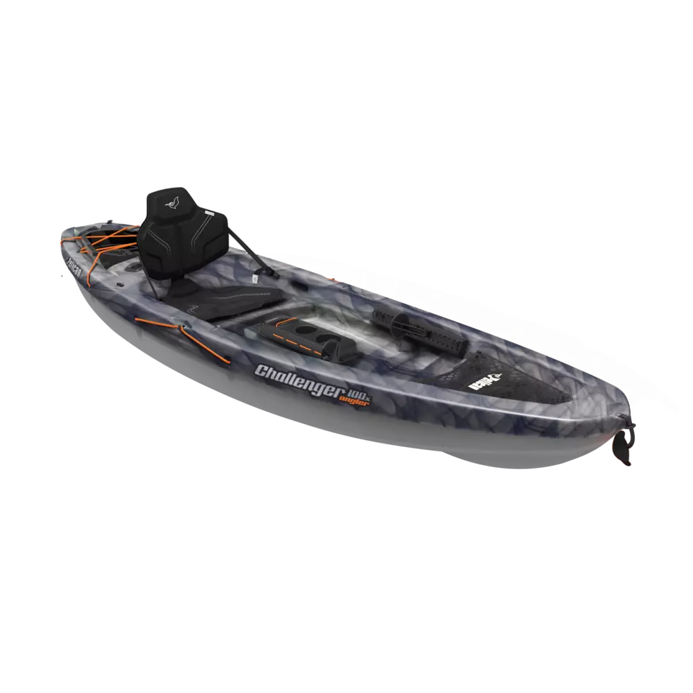 PELICAN - Challenger 100X Angler Fishing Kayak - Black - MBF10P304 - ISO