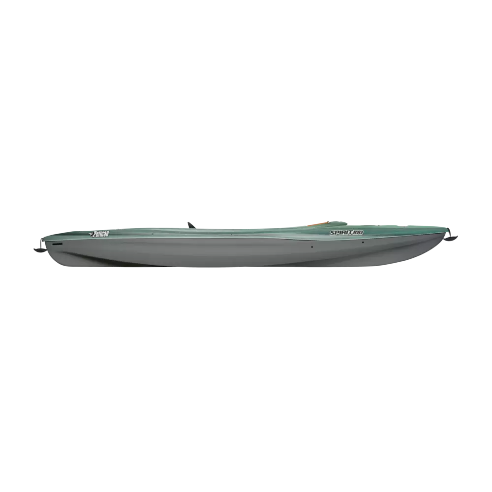 PELICAN - SPIRIT 100 Recreational Kayak - Grey - KSF10P205 - SIDE