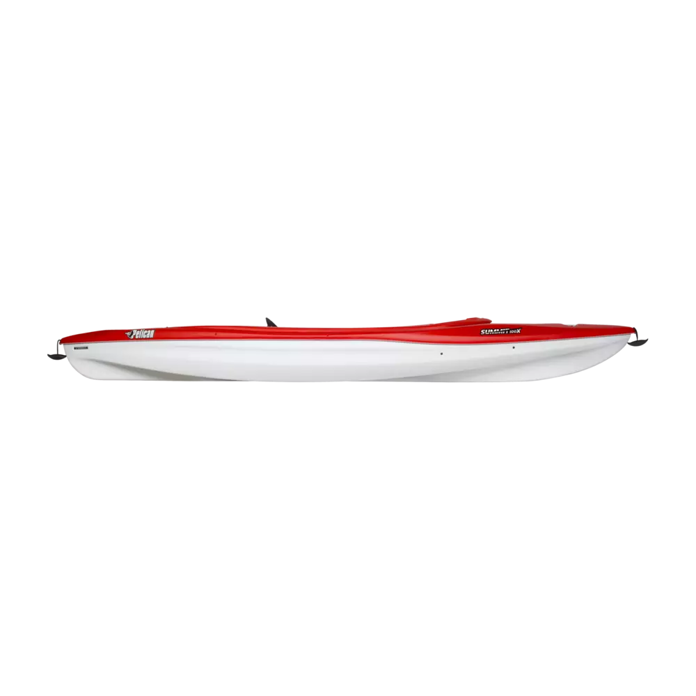 PELICAN - Summit 100X Recreational Kayak - Red - KSA10P100 - SIDE