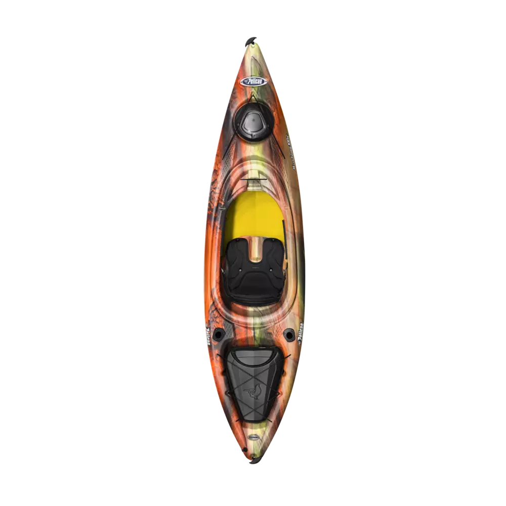 PELICAN - Mustang 100X EXO Recreational Kayak - Grey - KYF10P400 - TOP