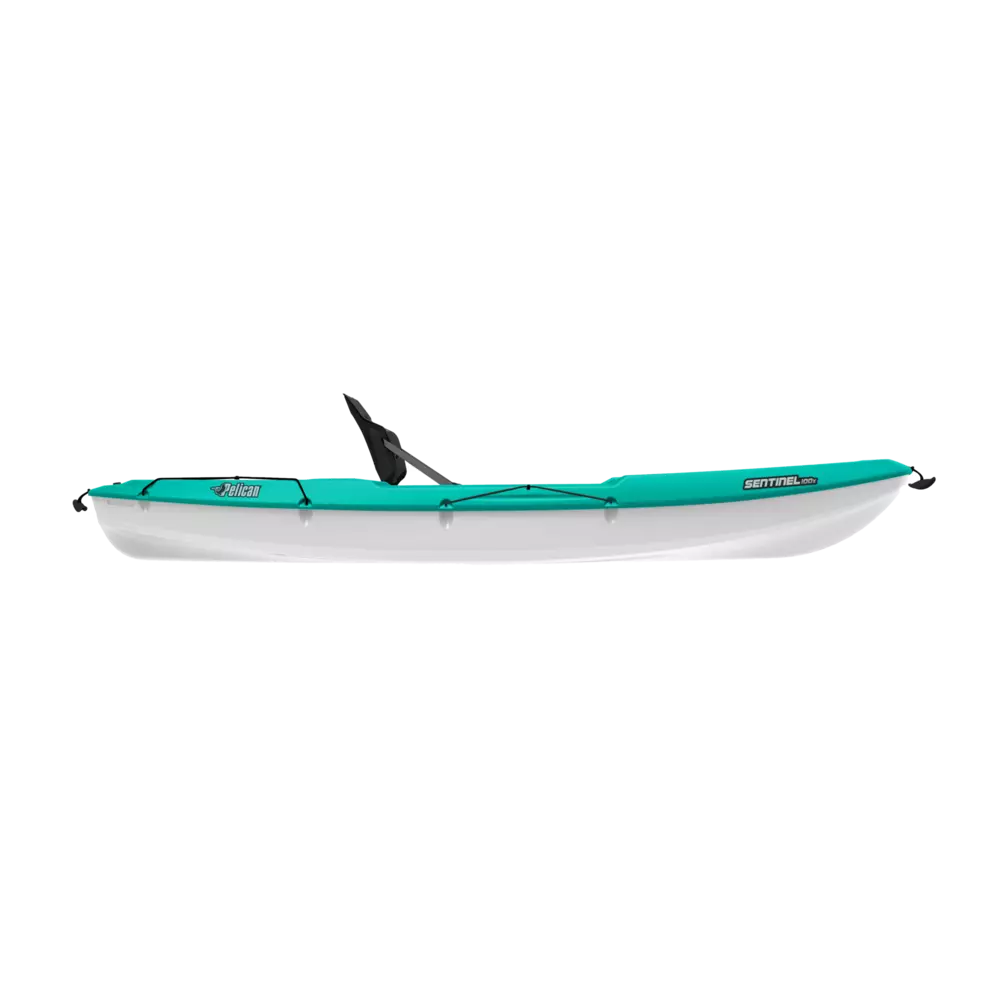 PELICAN - Sentinel 100X EXO Recreational Kayak - Aqua - MEA10P100 - SIDE