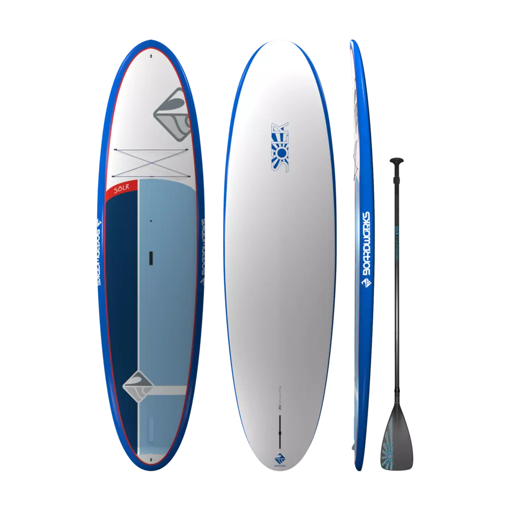 BOARDWORKS - Planche à pagaie polyvalente Solr de 3,2 m (10 pi 6 po) avec pagaie - Blue - 4440148530 - TOP