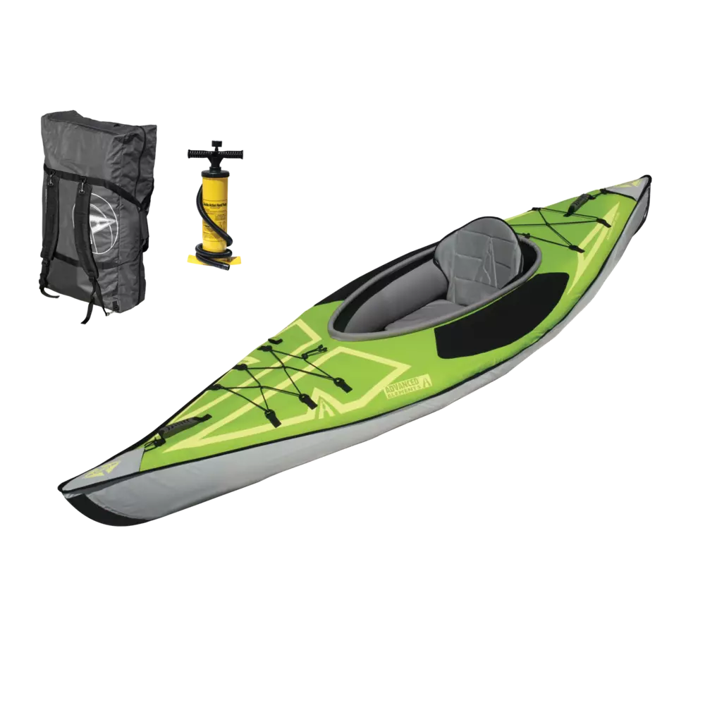 ADVANCED ELEMENTS - AdvancedFrame™ Ultralite Kayak with Pump - Green - AE3022-G-P - ISO 