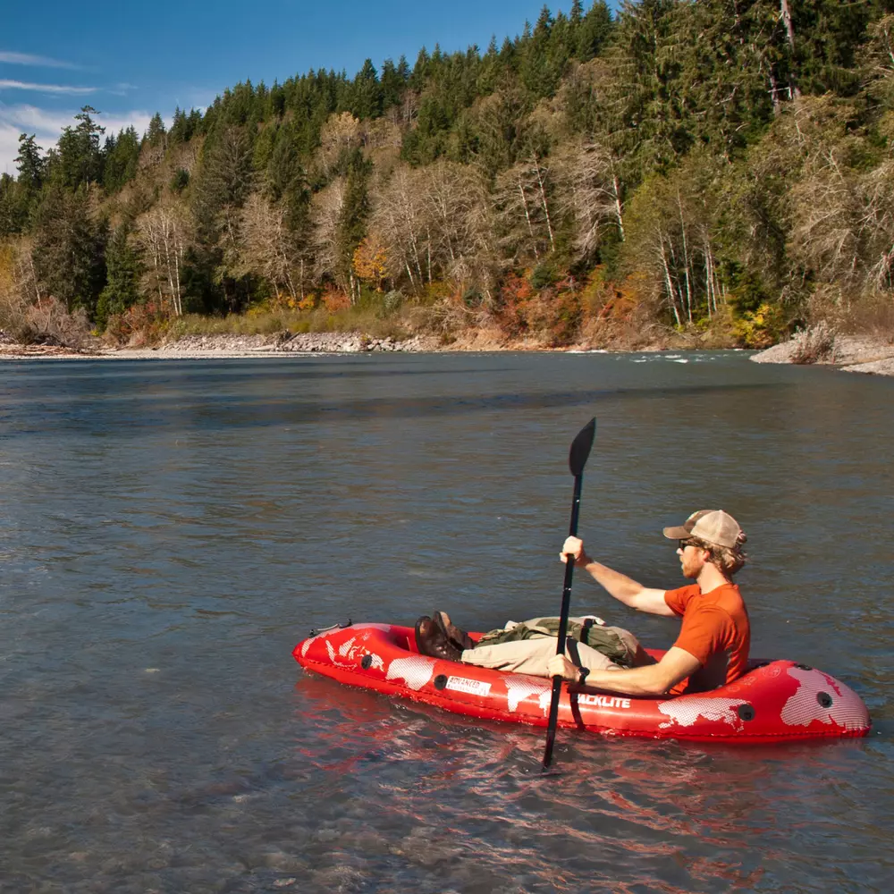 ADVANCED ELEMENTS - PackLite™ Recreational Kayak with Pump - Red - AE3021-R-P - LIFE STYLE 1