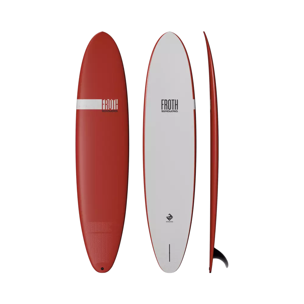 BOARDWORKS - Froth 9' Longboard - Red - 4430329510 - TOP