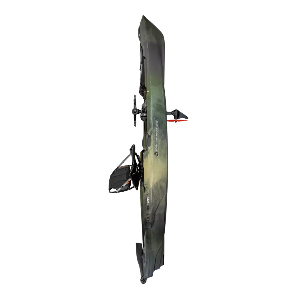 WILDERNESS SYSTEMS - RECON 120 HD Fishing Kayak with AirPro ACES seat - Brown - 9751094182 - SIDE