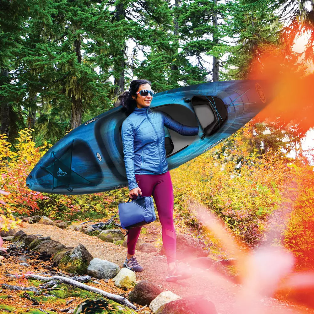 PELICAN - Mission 100 Kayak with Paddle - Grey - KAP10P100-00 - LIFE STYLE 1