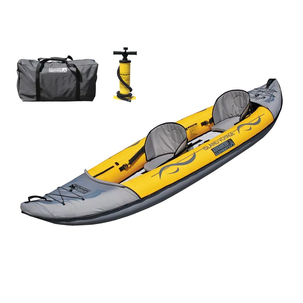 ADVANCED ELEMENTS - Island Voyage™ 2 Recreational Kayak with Pump - Yellow - AE3023-Y-P - ISO 