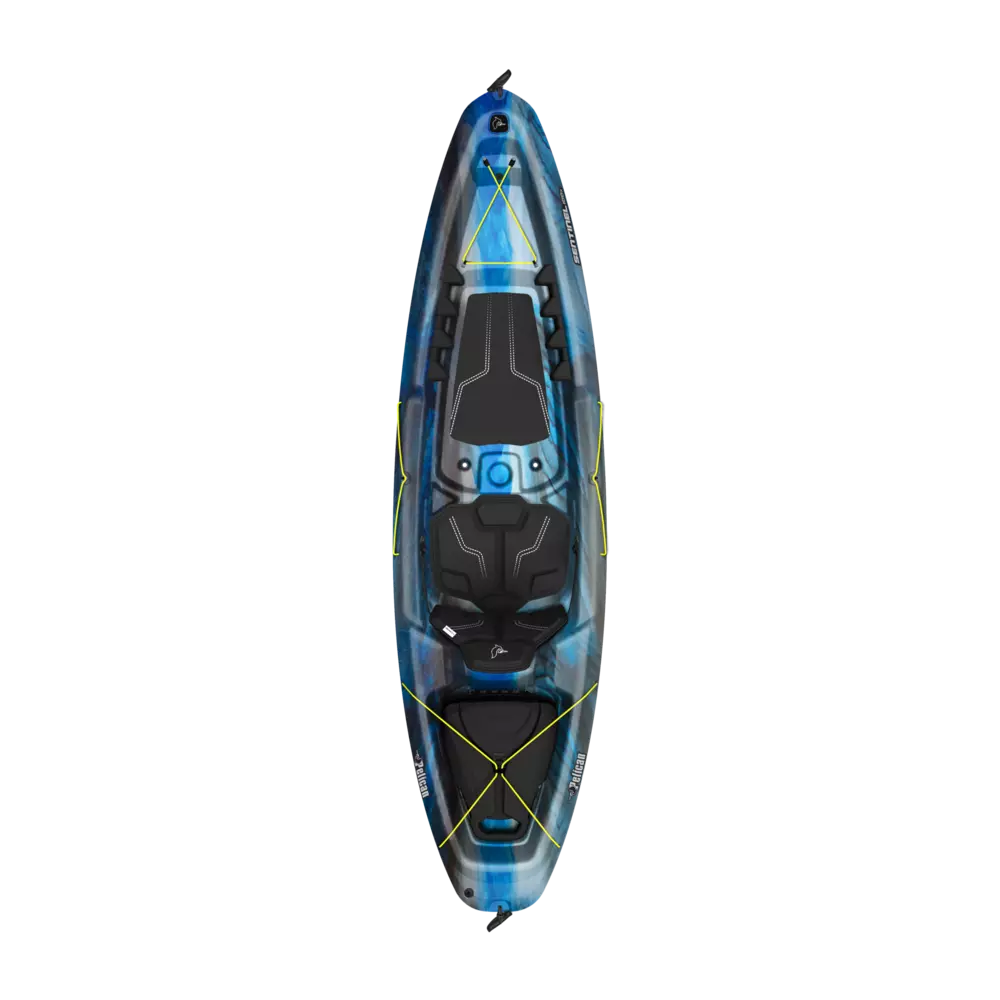 PELICAN - Sentinel 100X EXO Recreational Kayak - Grey - MEF10P100-00 - TOP
