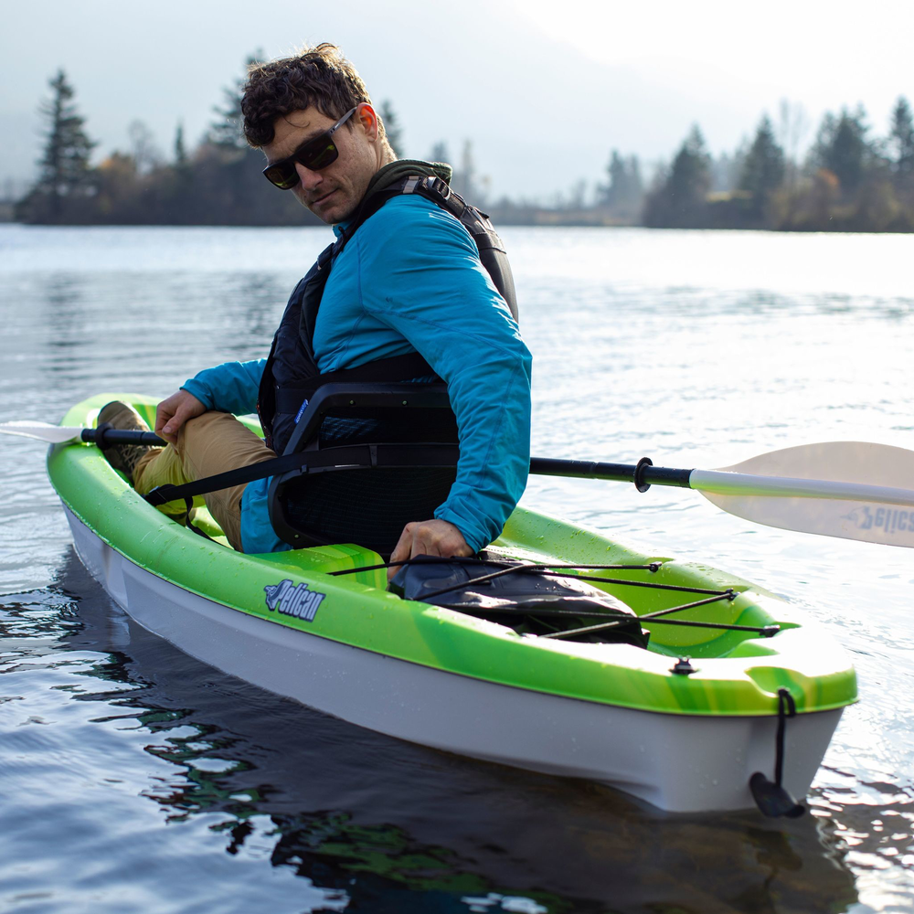PELICAN - APEX 100 Recreational Kayak - White - KVL10P605 - LIFE STYLE 2